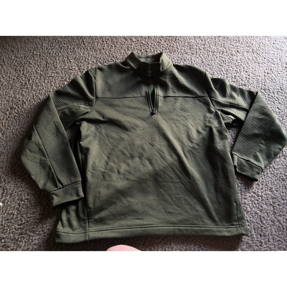 Callaway Golf 1/4 Zip Pullover Sweater Men’s M Green Performance Sweatshirt